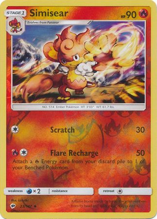 Simisear - 23/147 - Uncommon - Reverse Holo available at 401 Games Canada