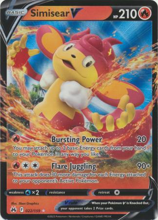 Simisear V - 022/159 - Ultra Rare available at 401 Games Canada