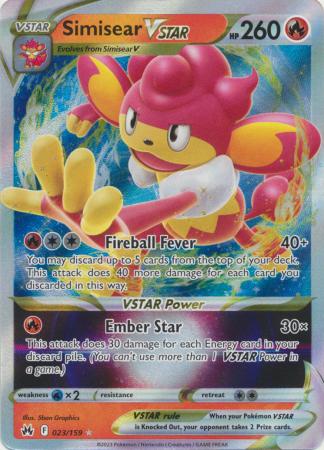 Simisear VSTAR - 023/159 - Ultra Rare available at 401 Games Canada