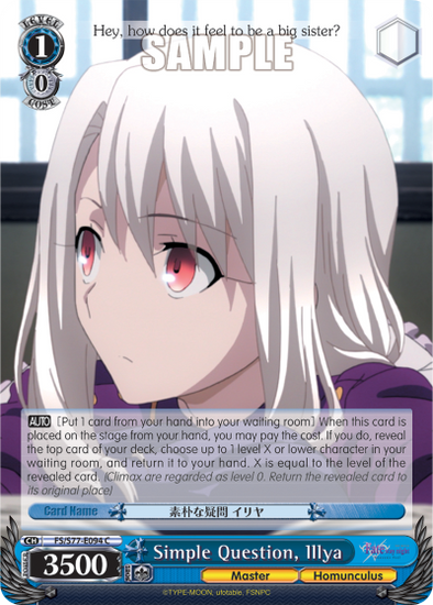 Simple Question, Illya (C) available at 401 Games Canada