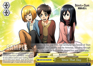 Since That Day - AOT/S35-E028R - Triple Rare available at 401 Games Canada