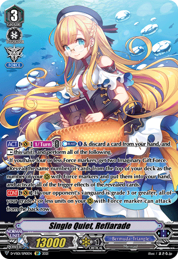Single Quiet, Refiarade - D-VS01/SP10 - SP available at 401 Games Canada