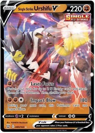 Single Strike Urshifu V - 085/163 - Ultra Rare available at 401 Games Canada