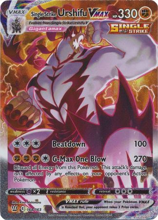 Single Strike Urshifu VMAX - 168/163 - Alternate Art Secret Rare available at 401 Games Canada