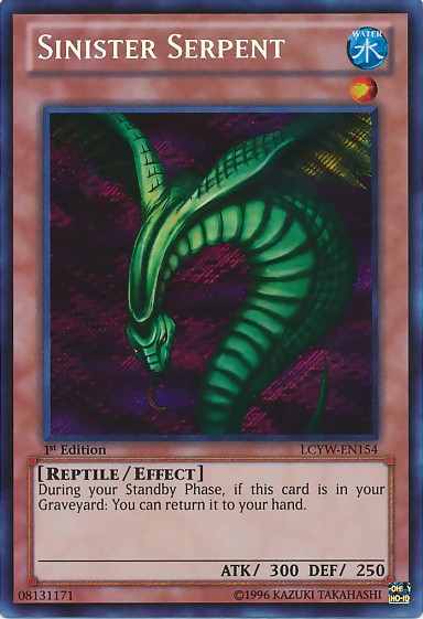 Sinister Serpent - LCYW-EN154 - Secret Rare - 1st Edition available at 401 Games Canada