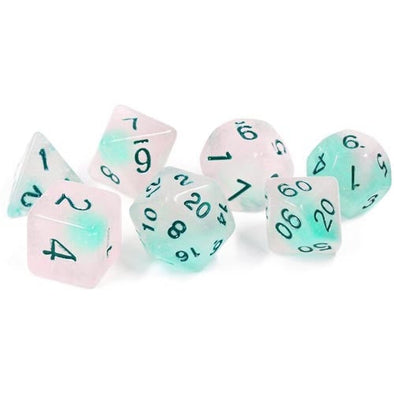 Sirius Dice - 7 Die Set - Frosted Glowworm available at 401 Games Canada