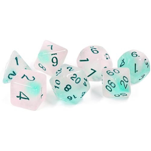 Sirius Dice - 7 Die Set - Frosted Glowworm available at 401 Games Canada