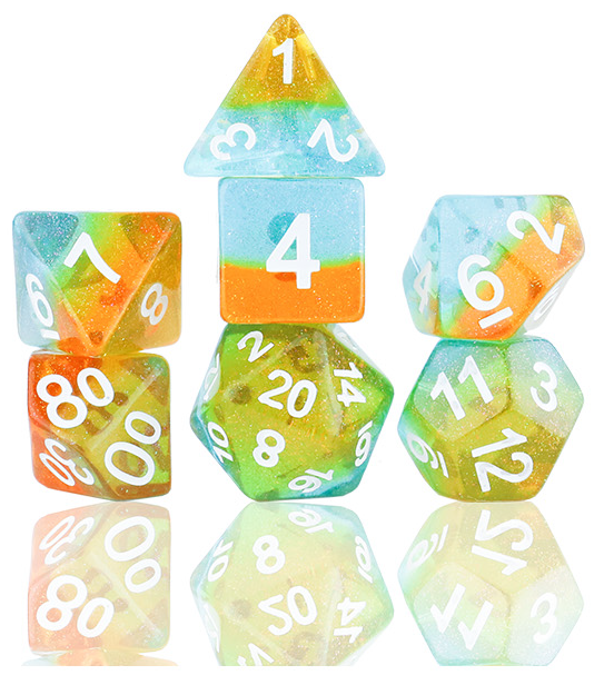 401 Games Canada - Sirius Dice - 7 Die Set - Ocean Dusk