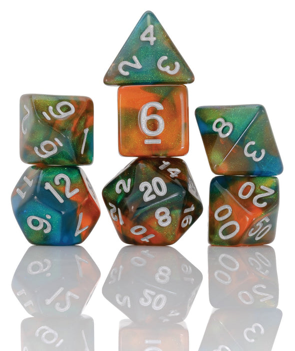 Sirius Dice - 7 Die Set - Persimmon Punch available at 401 Games Canada