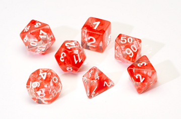 Sirius Dice - 7 Die Set - Red Cloud available at 401 Games Canada