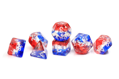 Sirius Dice - 7 Die Set - Star Spangled Banner available at 401 Games Canada