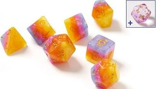 Sirius Dice - 7 Die Set - Tahitian Sunset available at 401 Games Canada