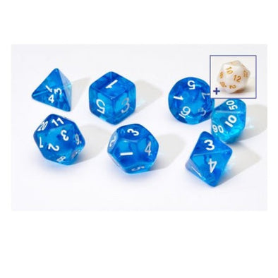 Sirius Dice - 7 Piece Set - Blue Resin available at 401 Games Canada