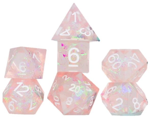 Sirius Dice - 7 Die Set - Sharp Pink Fairy