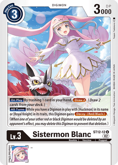 Sistermon Blanc - ST12-12 - Uncommon available at 401 Games Canada