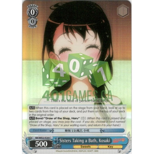 Sisters Taking A Bath, Kosaki - NK-WE22-E28 - Common (Parallel Foil) available at 401 Games Canada