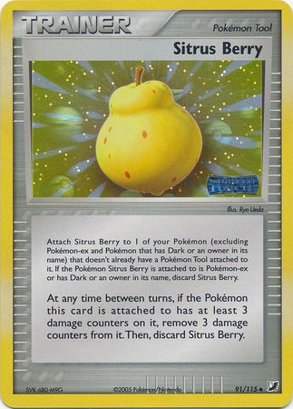 Sitrus Berry - 91/115 - Uncommon - Reverse Holo available at 401 Games Canada