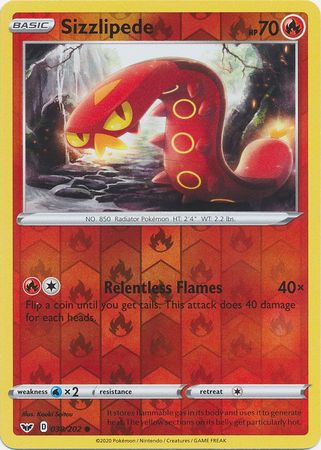 Sizzlipede - 038/202 - Common - Reverse Holo available at 401 Games Canada