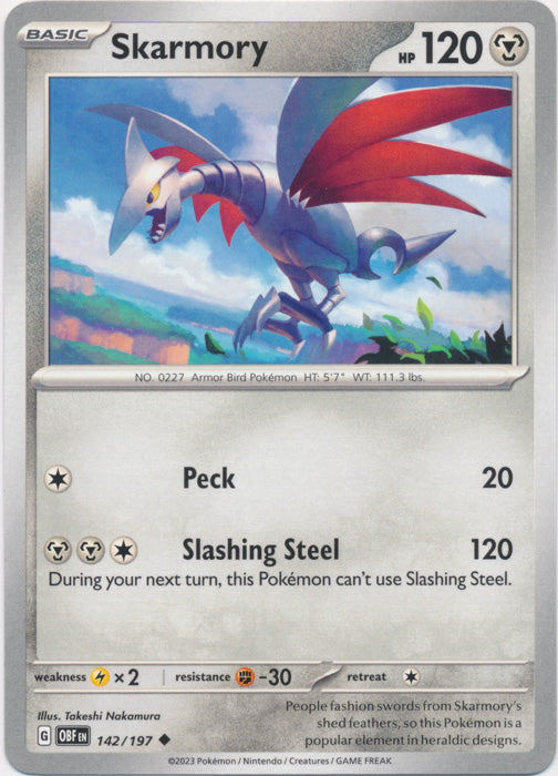 Skarmory - 142/197 - Uncommon available at 401 Games Canada