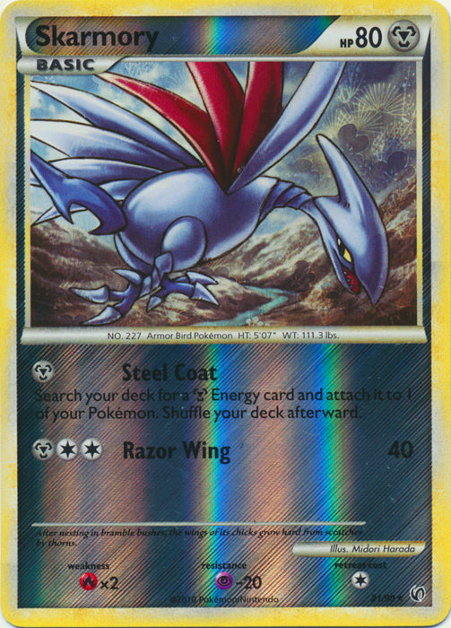 Skarmory - 21/90 - Rare - Reverse Holo available at 401 Games Canada