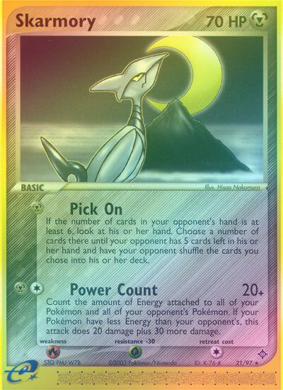 Skarmory - 21/97 - Rare - Reverse Holo available at 401 Games Canada