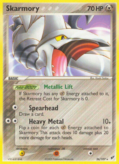 Skarmory - 26/107 - Rare available at 401 Games Canada