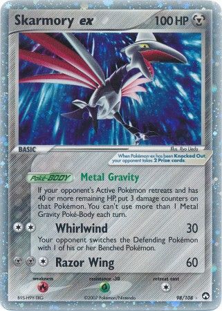 Skarmory ex - 98/108 - Ultra Rare available at 401 Games Canada