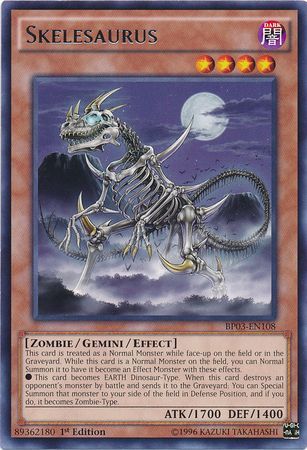 Skelesaurus (Shatterfoil) - BP03-EN108 - Shatterfoil Rare - 1st Edition available at 401 Games Canada