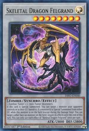 Skeletal Dragon Felgrand - DIFO-EN040 - Ultra Rare - 1st Edition available at 401 Games Canada