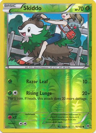 Skiddo - 16/162 - Common - Reverse Holo available at 401 Games Canada