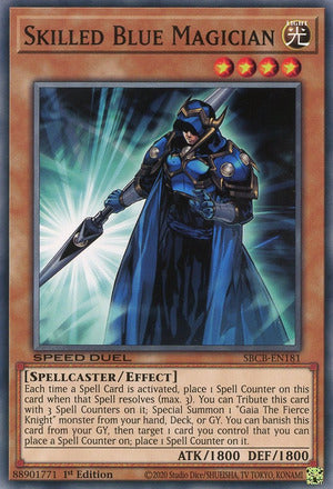 Skilled Blue Magician - SBCB-EN181 - Common - 1st Edition available at 401 Games Canada