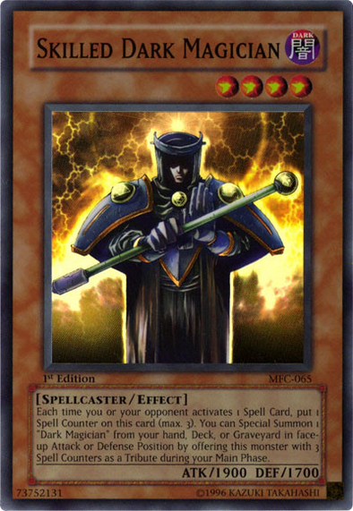 Skilled Dark Magician - MFC-065 - Super Rare - 1st Edition available at 401 Games Canada