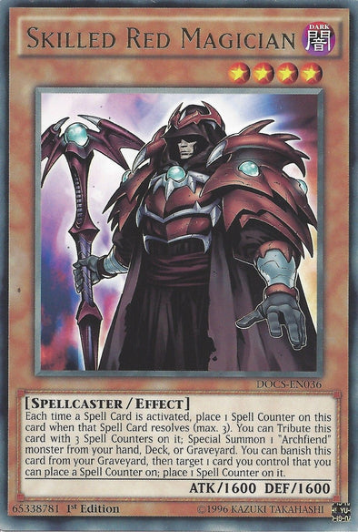 Skilled Red Magician - DOCS-EN036 - Rare - 1st Edition available at 401 Games Canada