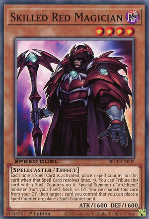 Skilled Red Magician - SBCB-EN009 - Common - 1st Edition available at 401 Games Canada