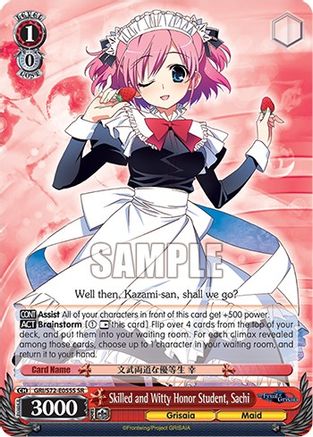 Skilled and Witty Honor Student, Sachi (SR) - GRI/S72-E055S - Super Rare available at 401 Games Canada