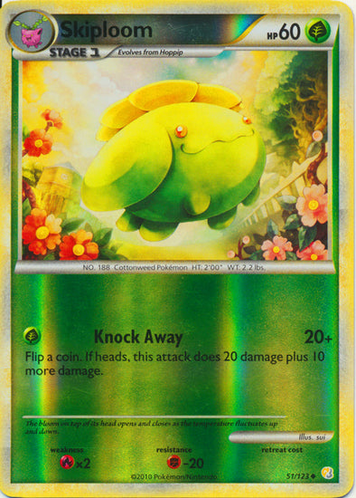 Skiploom - 51/123 - Uncommon - Reverse Holo available at 401 Games Canada