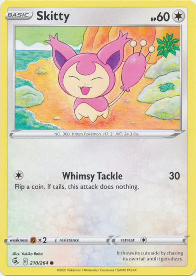 Skitty - 210/264 - Common available at 401 Games Canada