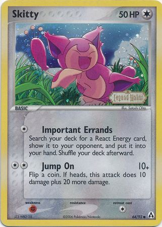 Skitty - 64/92 - Common - Reverse Holo available at 401 Games Canada