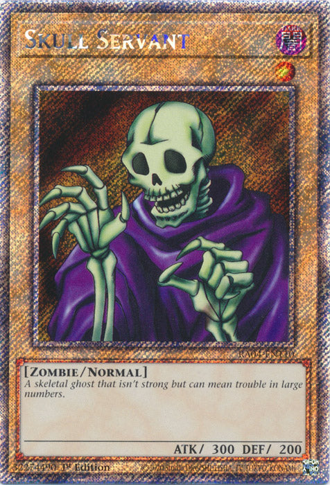 Skull Servant (Platinum Secret Rare) - RA04-EN110 - Platinum Secret Rare - 1st Edition