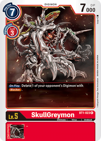 SkullGreymon - BT1-023 - Rare available at 401 Games Canada