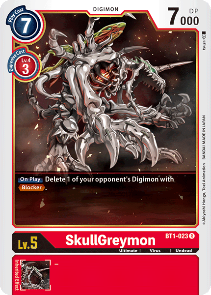 SkullGreymon - BT1-023 - Rare available at 401 Games Canada