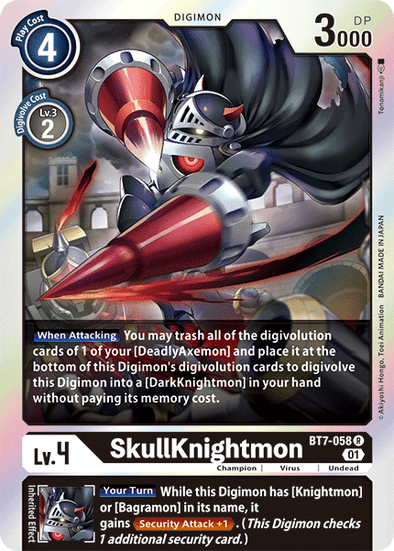 SkullKnightmon - BT7-058 - Rare available at 401 Games Canada