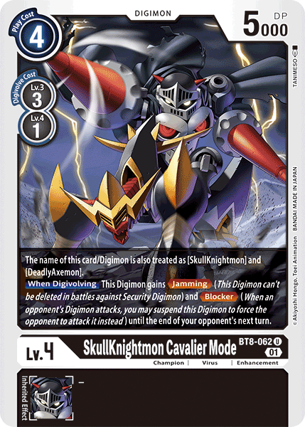 SkullKnightmon Cavalier Mode - BT8-062 - Uncommon available at 401 Games Canada