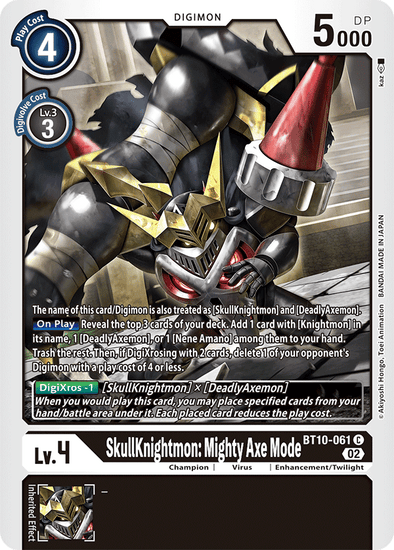 SkullKnightmon: Mighty Axe Mode - BT10-061 - Common available at 401 Games Canada