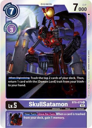 SkullSatamon (Alternate Art) - BT8-079 - Common available at 401 Games Canada