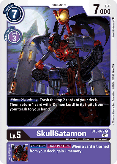 SkullSatamon - BT8-079 - Common available at 401 Games Canada