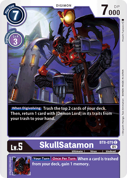 SkullSatamon - BT8-079 - Common available at 401 Games Canada