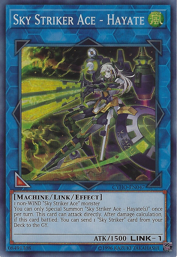 Sky Striker Ace - Hayate - CYHO-EN047 - Super Rare - Unlimited available at 401 Games Canada