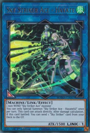 Sky Striker Ace - Hayate - MAMA-EN007 - Ultra Rare - 1st Edition available at 401 Games Canada