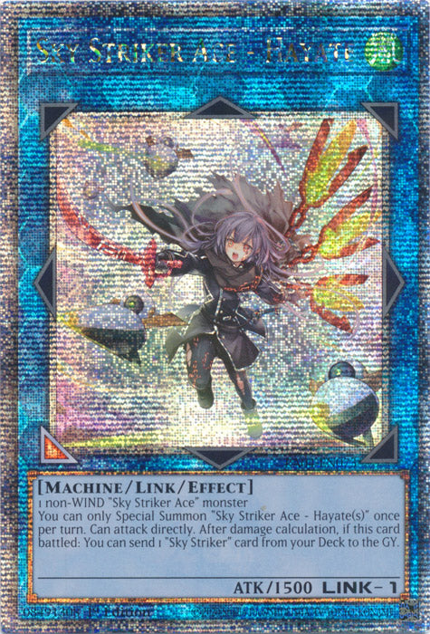 Sky Striker Ace - Hayate (New Art) - RA04-EN073 - Quarter Century Secret Rare - 1st Edition